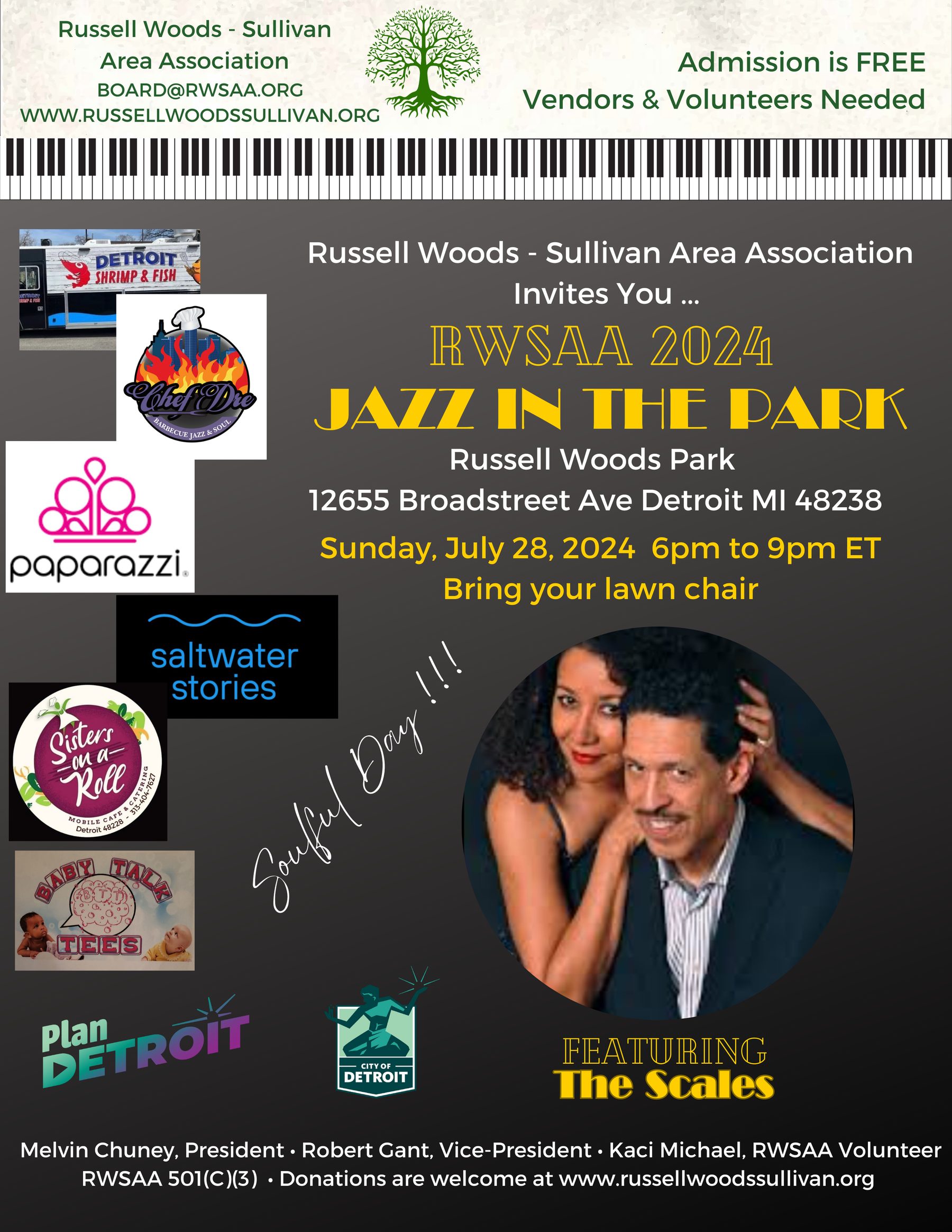 Jazz in the Park flyer